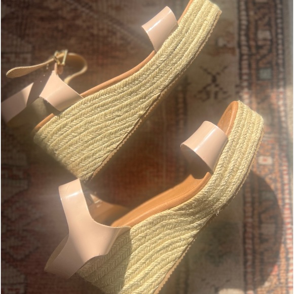 Light Pink Patent Leather Wedges by Qupid - Picture 6 of 7